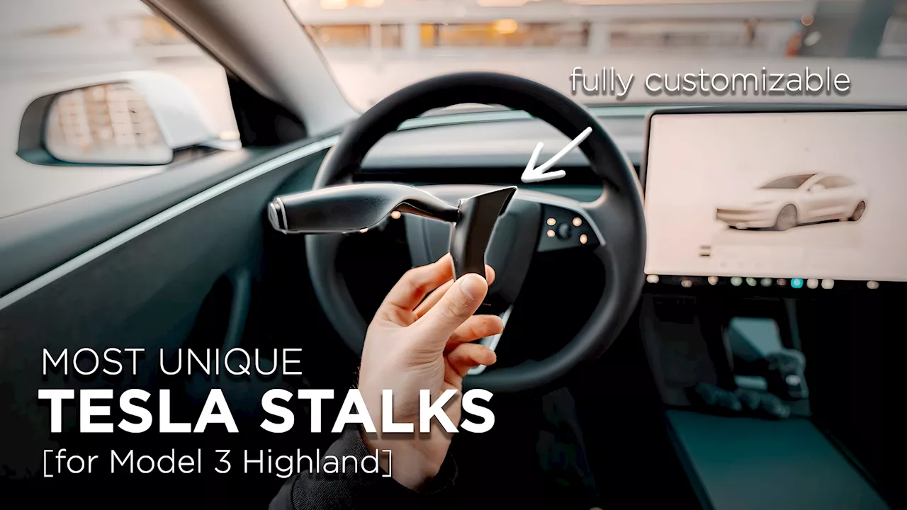 Tesla Model 3 Highland Turning Stalks Are Back Thanks To This Brilliantly Simple Aftermarket Fix