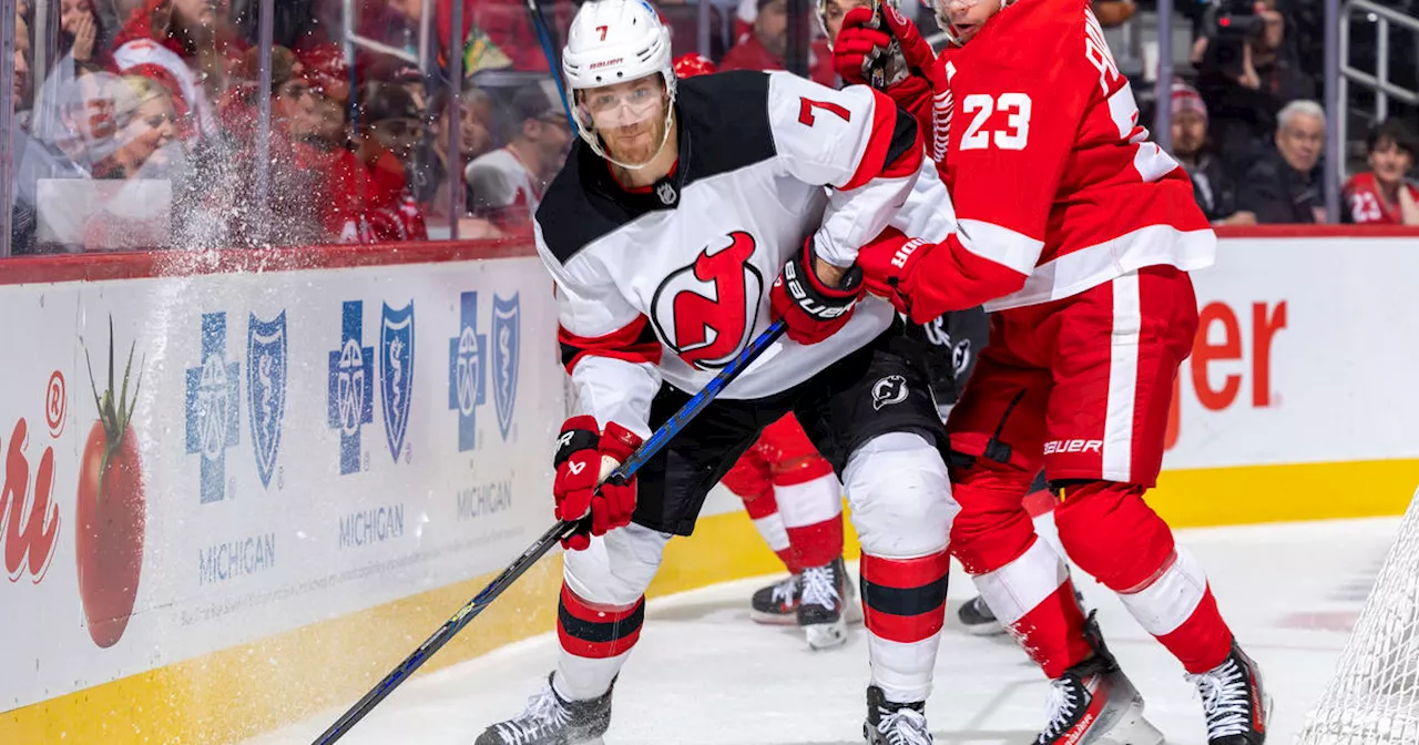 Devils score 3 power-play goals vs. Red Wings' NHL-worst penalty kill in win