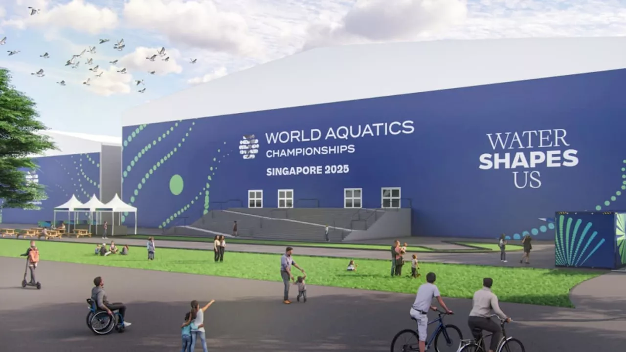 Work underway on temporary venue in Kallang for World Aquatics Championships