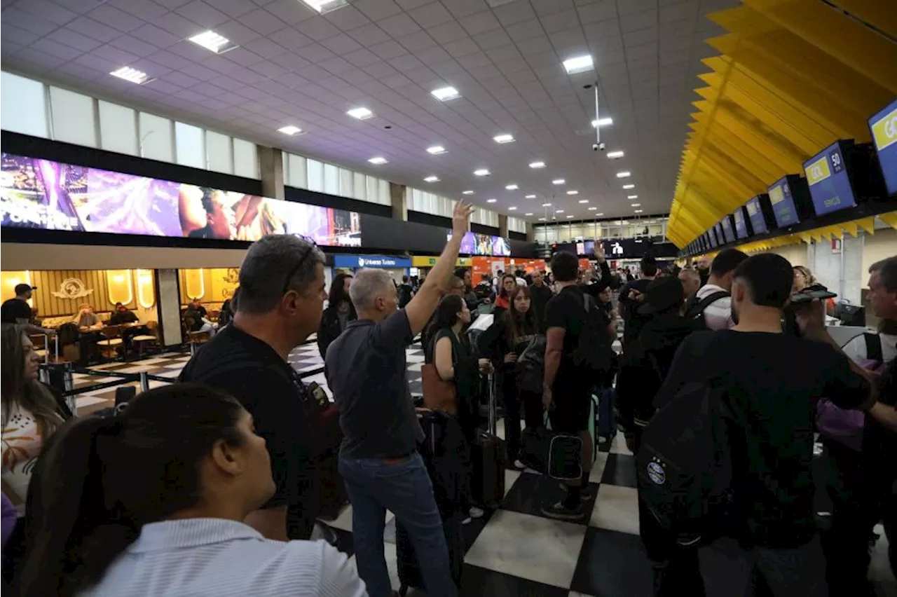 Aeroporto de Congonhas ainda sente impactos de chuvas intensas