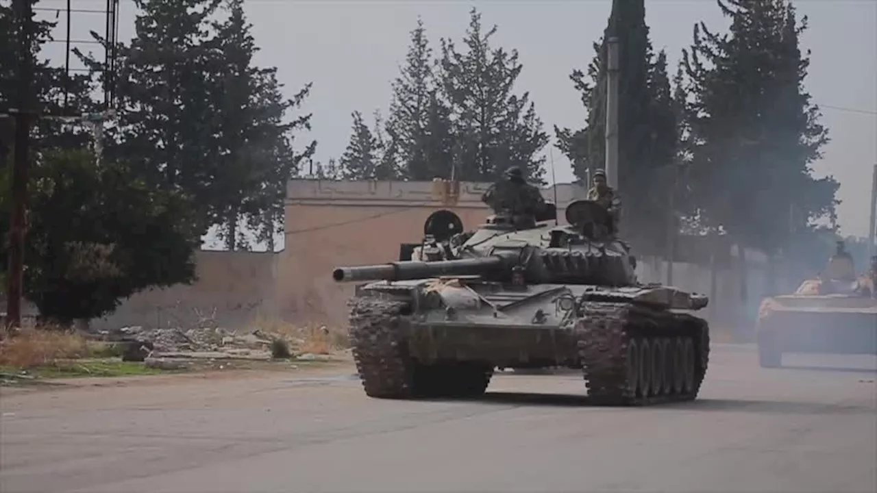 Vídeo: Rebeldes dirigem tanques e veículos militares no noroeste da Síria