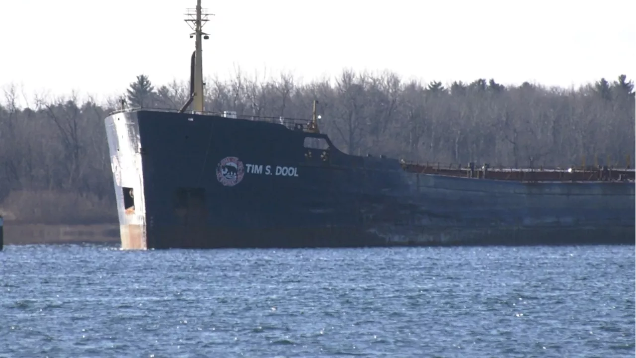 Salvage Plan in Place for Grounded Ship Tim S. Dool in St. Lawrence River