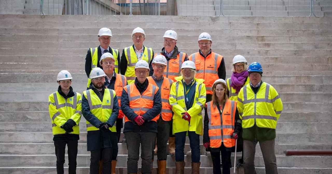 First Minister views work progress at new Perth High School building