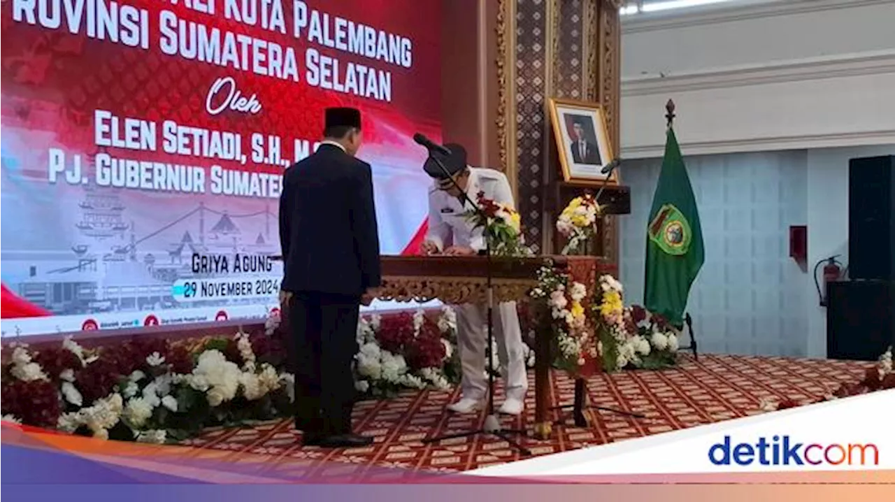 Cheka Virgowansyah Dilantik Jadi Pj Walkot Palembang Gantikan Ucok A Damenta