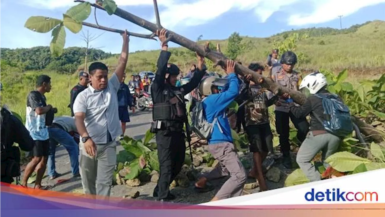 OTK Blokade 6 Ruas Jalan di Seram Bagian Barat Maluku, Polisi Turun Tangan