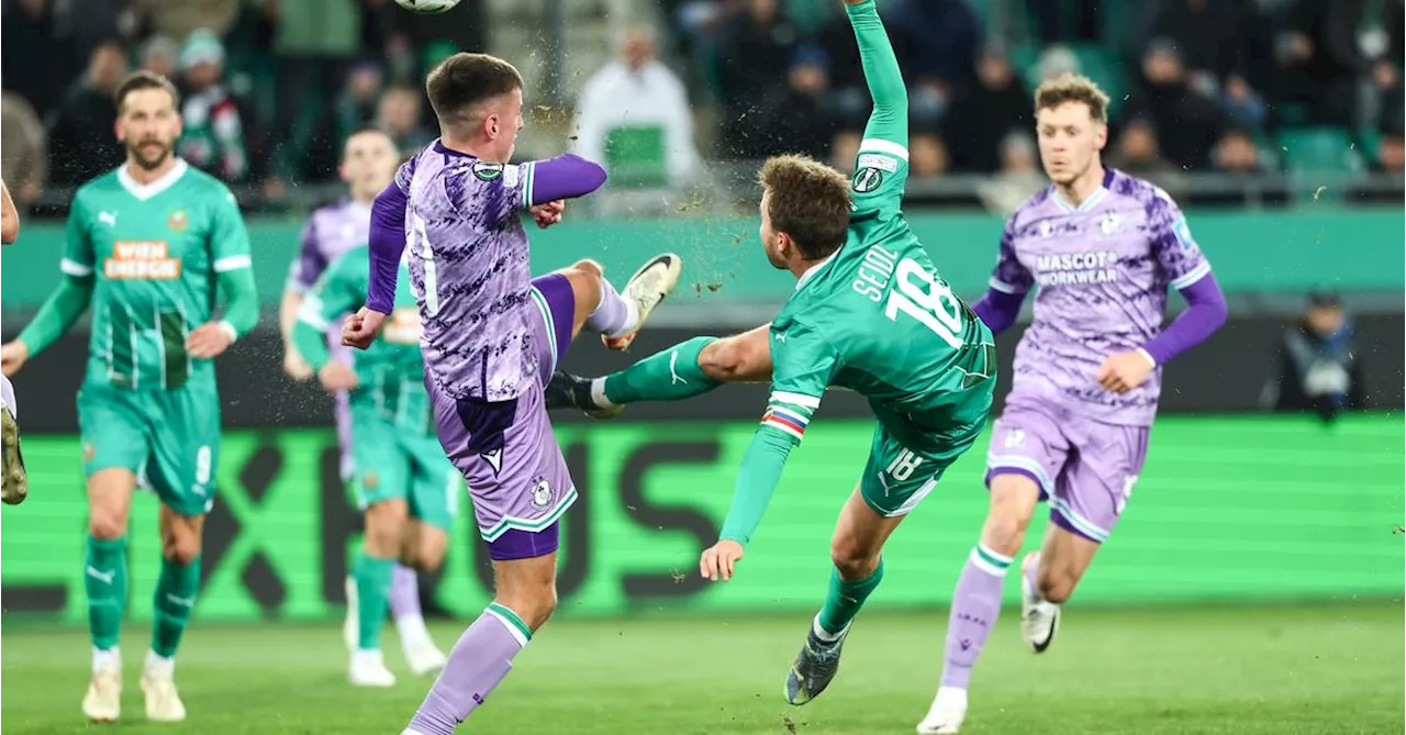 Rapid vergibt Sieg gegen Shamrock Rovers