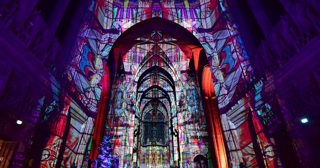 11 photos capture first night of stunning cathedral light show