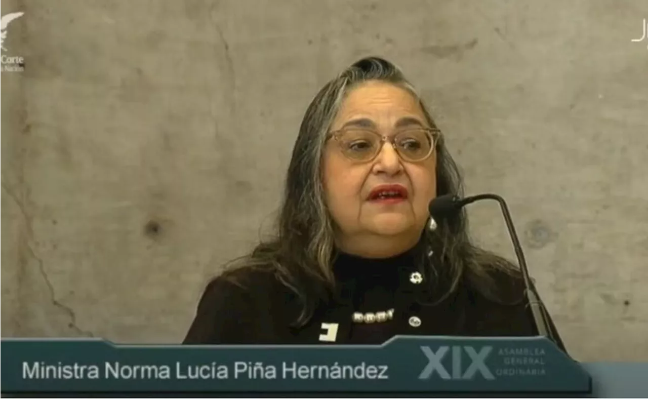 Enorme incertidumbre, resultados de la reforma judicial, dice Norma Piña; fue planteada sin diagnostico