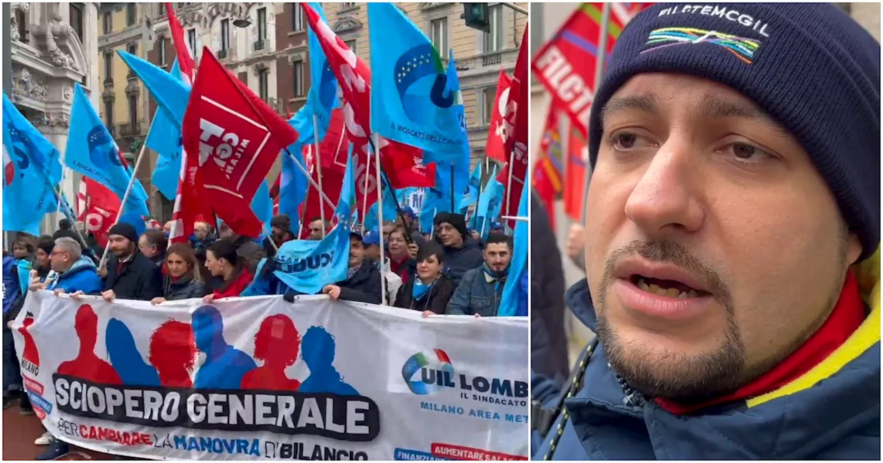 Sciopero Generale in Milano: Lavoratori Protestano per i Loro Stipendi