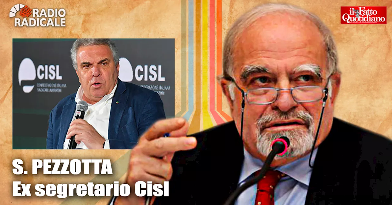 Sciopero, l’ex segretario Cisl Pezzotta contro Sbarra: “Errore non unirsi a Cgil e a Uil, mai…