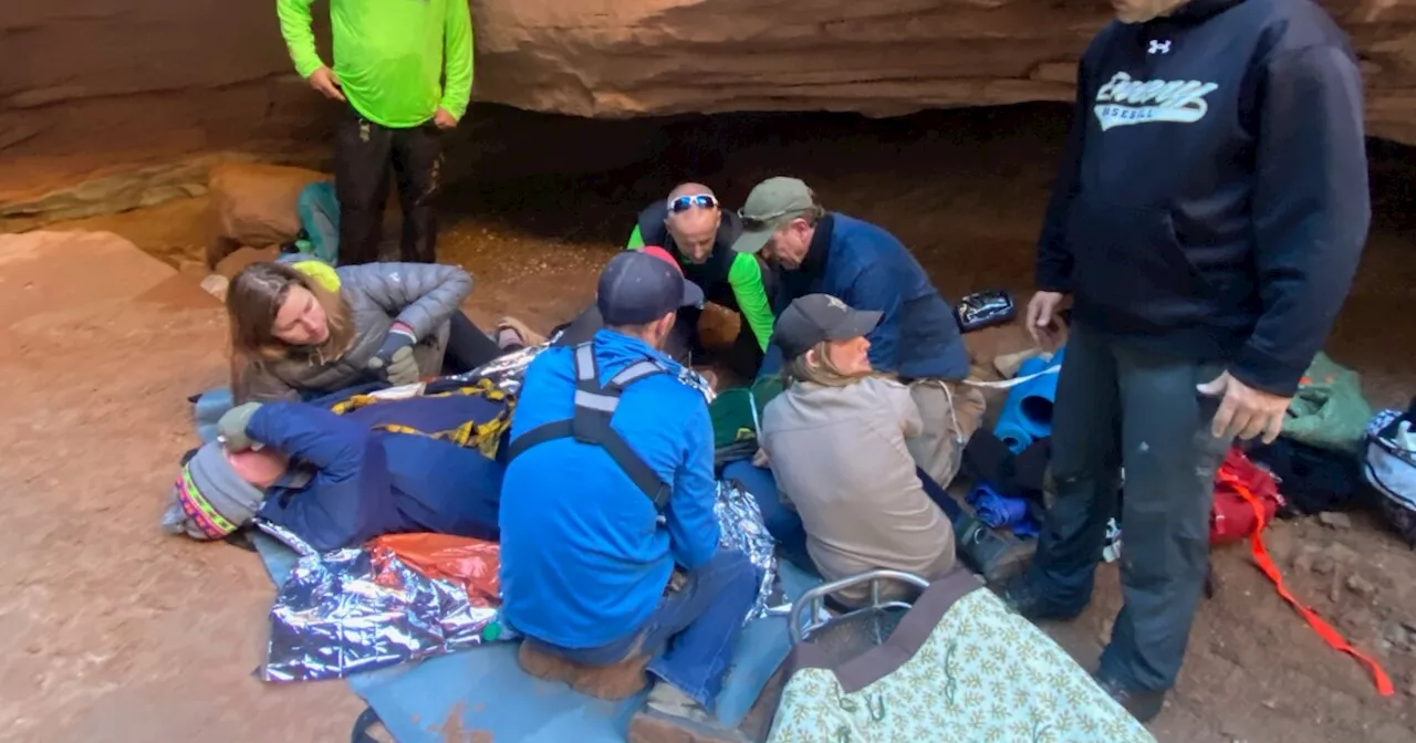 Emery County crews spend Thanksgiving rescuing woman injured during hike