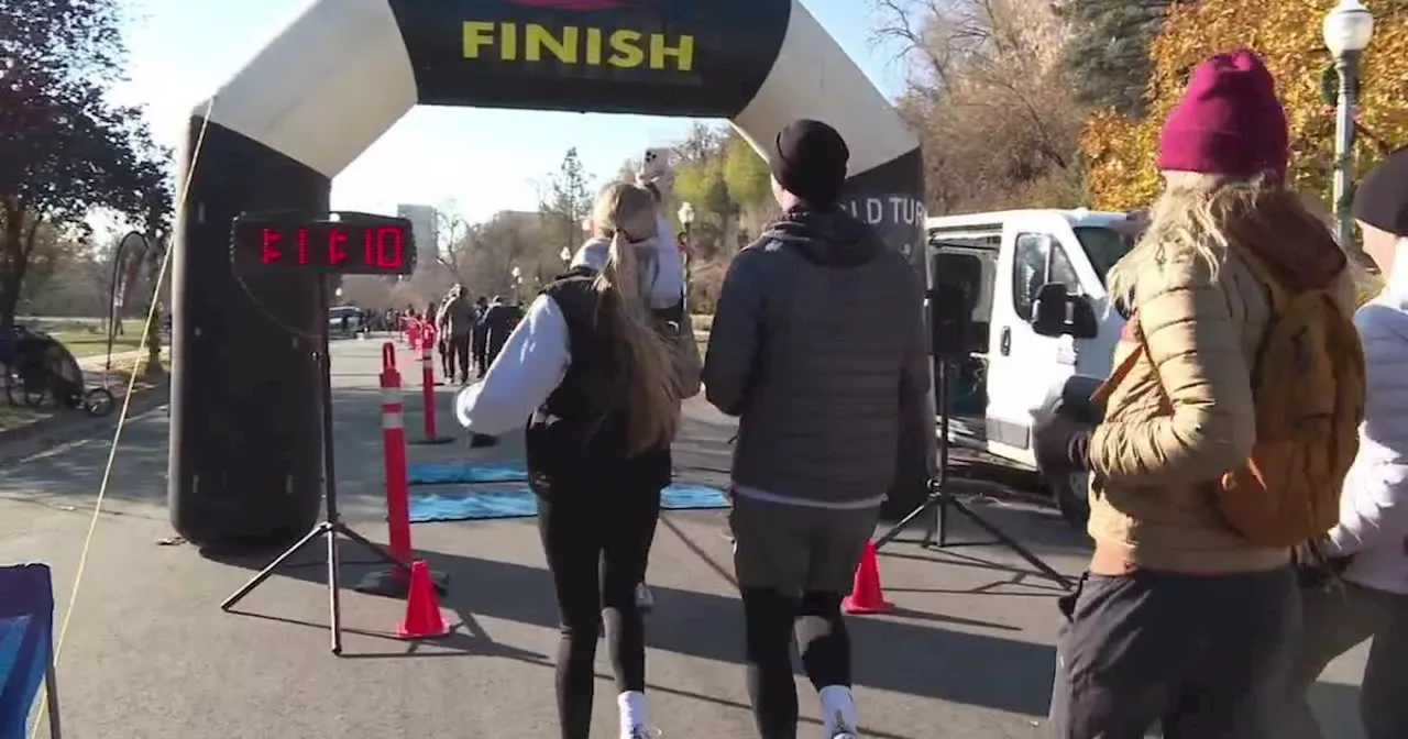 Runners participate in 'Cold Turkey Run' in Salt Lake City