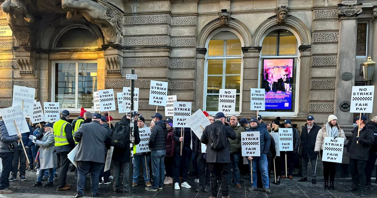 Glasgow Police Officers Protest Over Pay Dispute