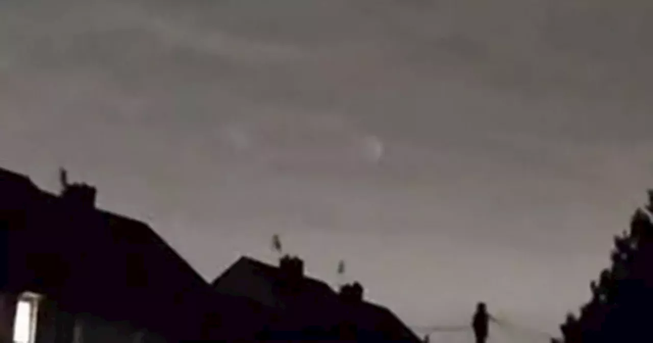 Mum spots 'UFO' over Glasgow sky as circle orb seen from as far as Coatbridge