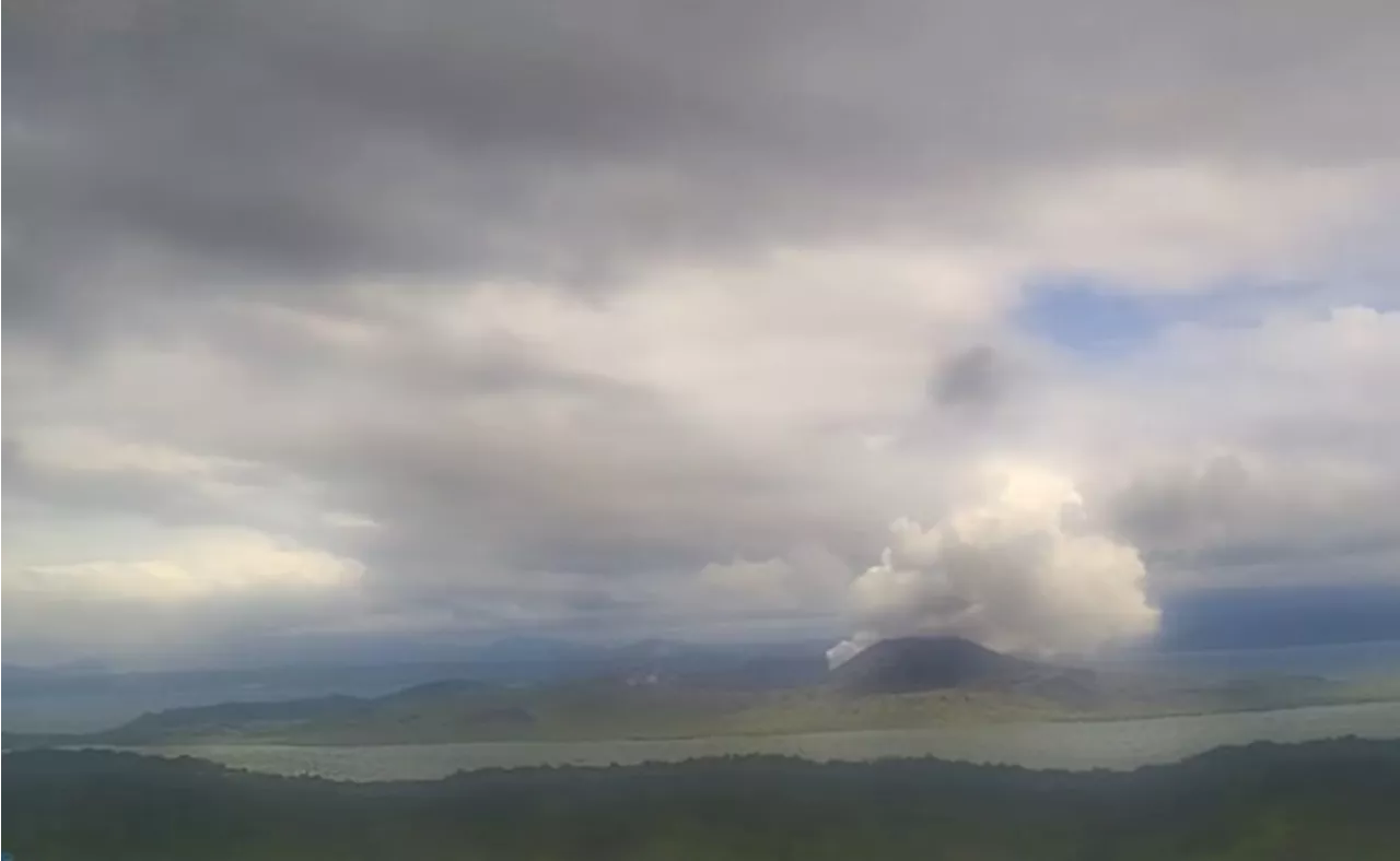 Taal Volcano Witnesses Minor Phreatic Eruption, Generates 1200-Meter Plume