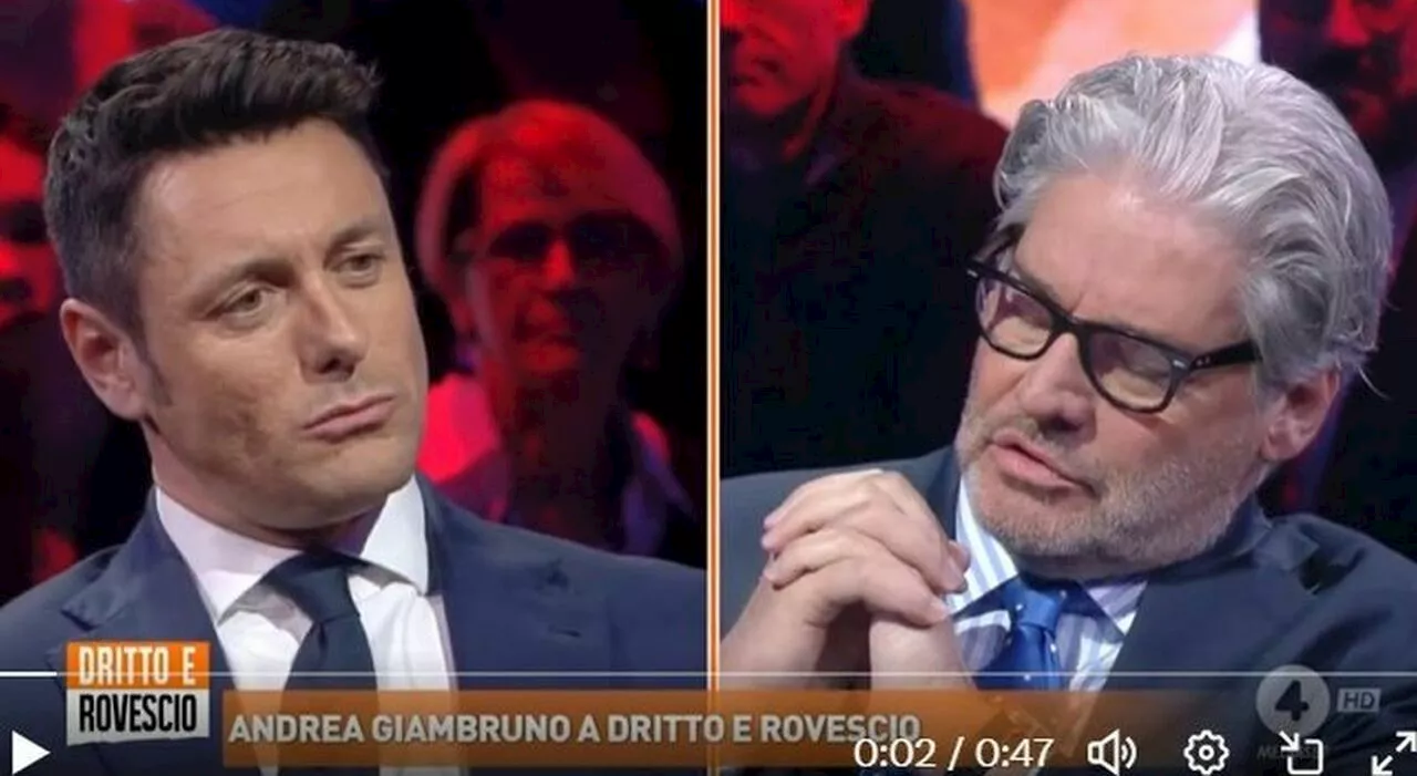 Andrea Giambruno torna in TV e chiede scuse per il suo comportamento