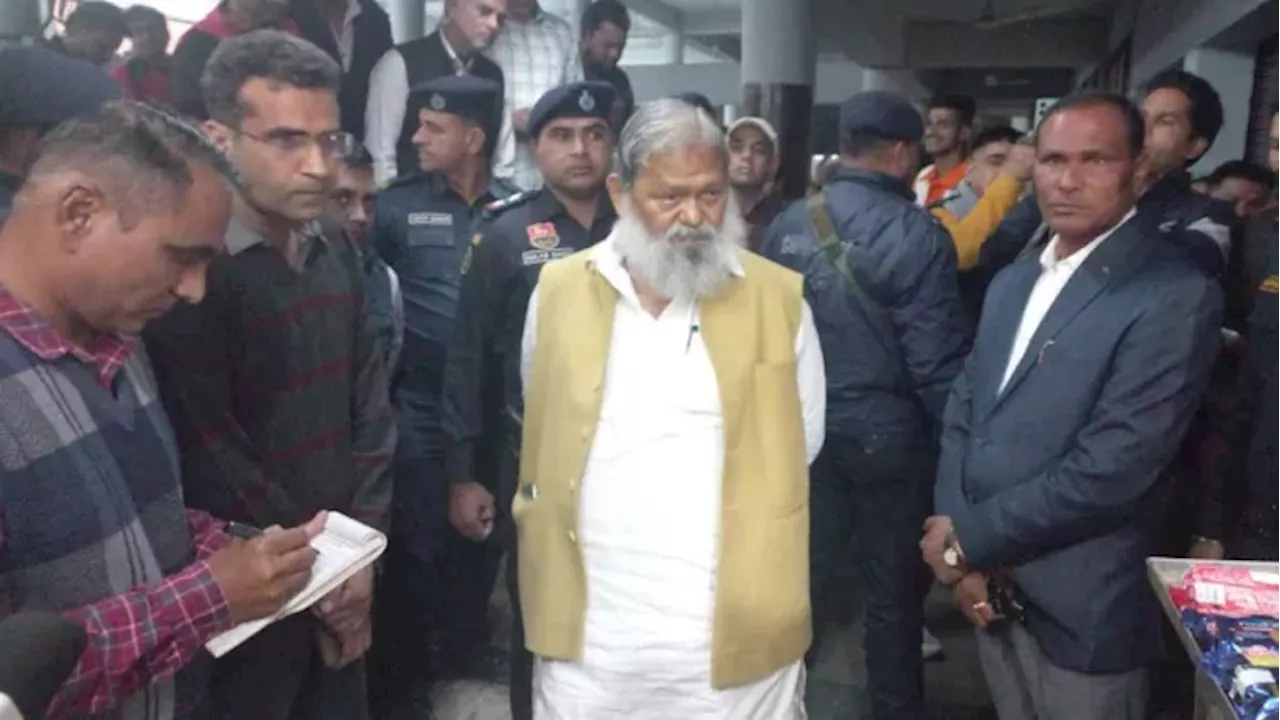 Transport Minister Anil Vij Criticises Bus Stand, Suspends Staff