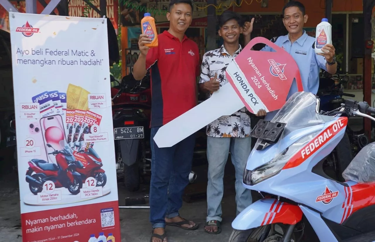 Federal Oil Tak Putus-Putus Membagikan Hadiah Motor Xmax dan PCX