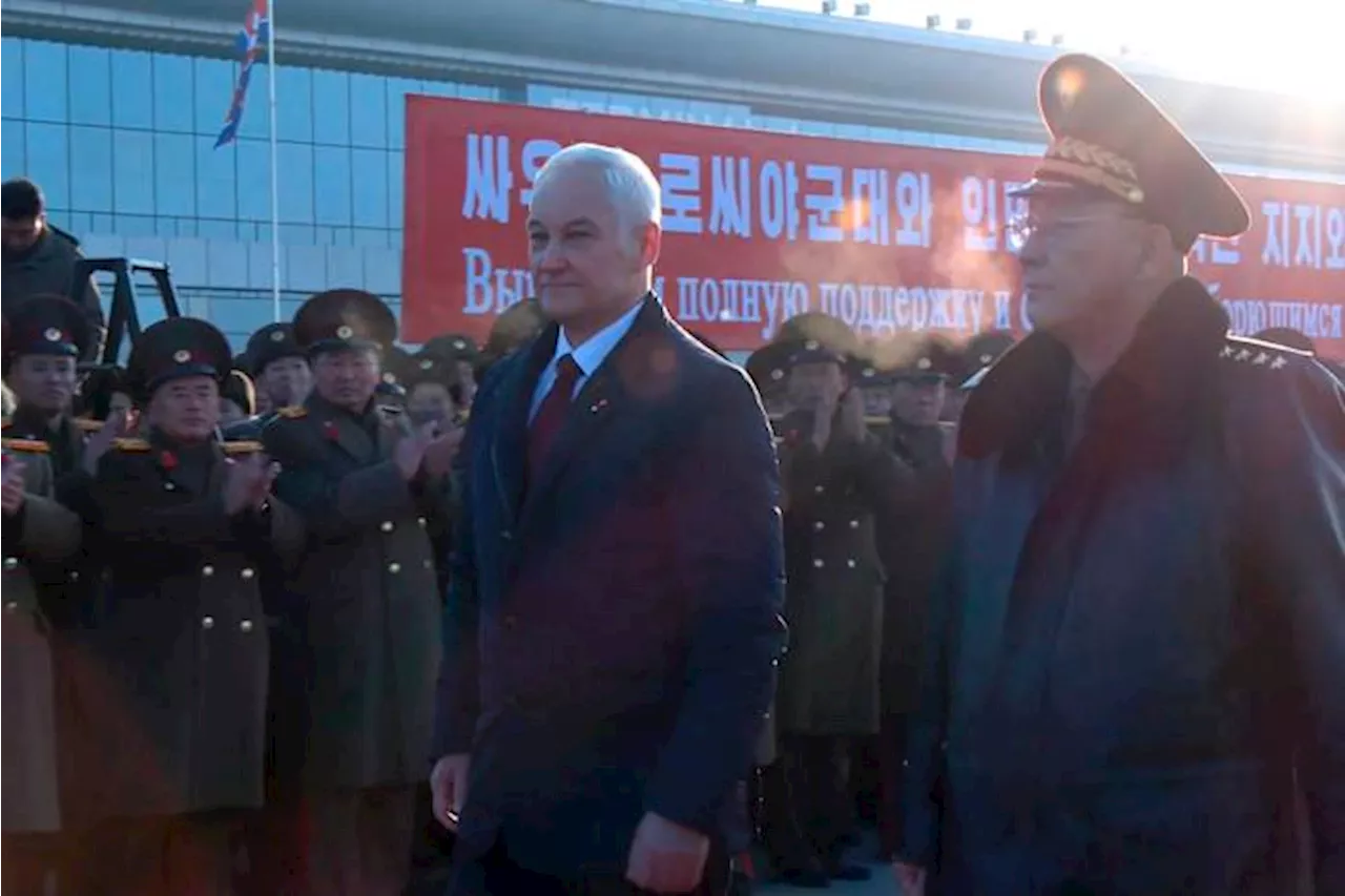 Russian defense minister visits North Korea to talk with military and political leaders