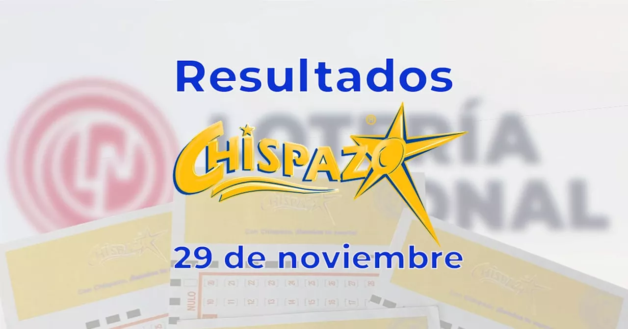 Lotería Nacional: Resultados del Chispazo para el 29 de Noviembre de 2024