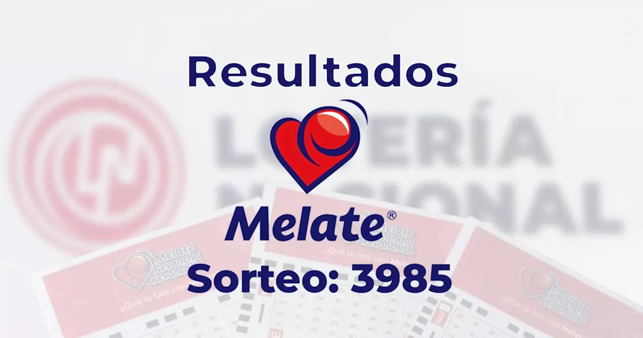 Resultados del Melate 3985: Ganadores del Sorteo del 29 de Noviembre de 2024