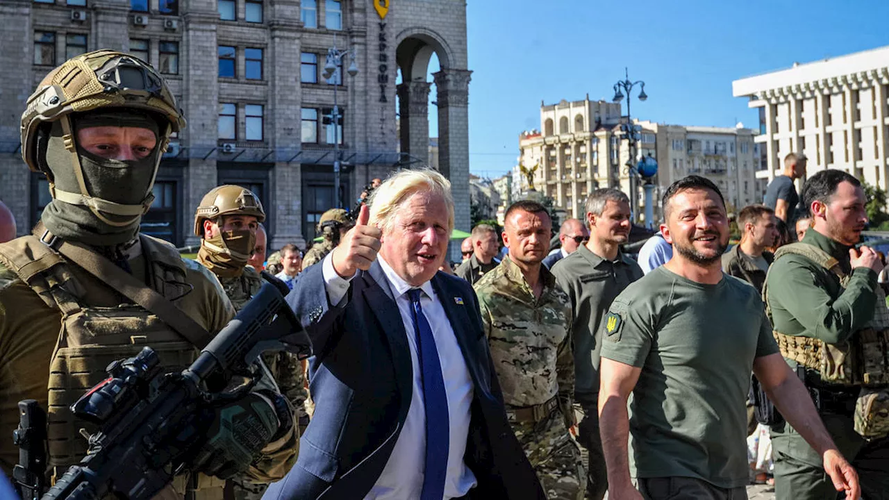 British forces should help defend Ukrainian border against Russia in any ceasefire, Boris Johnson says