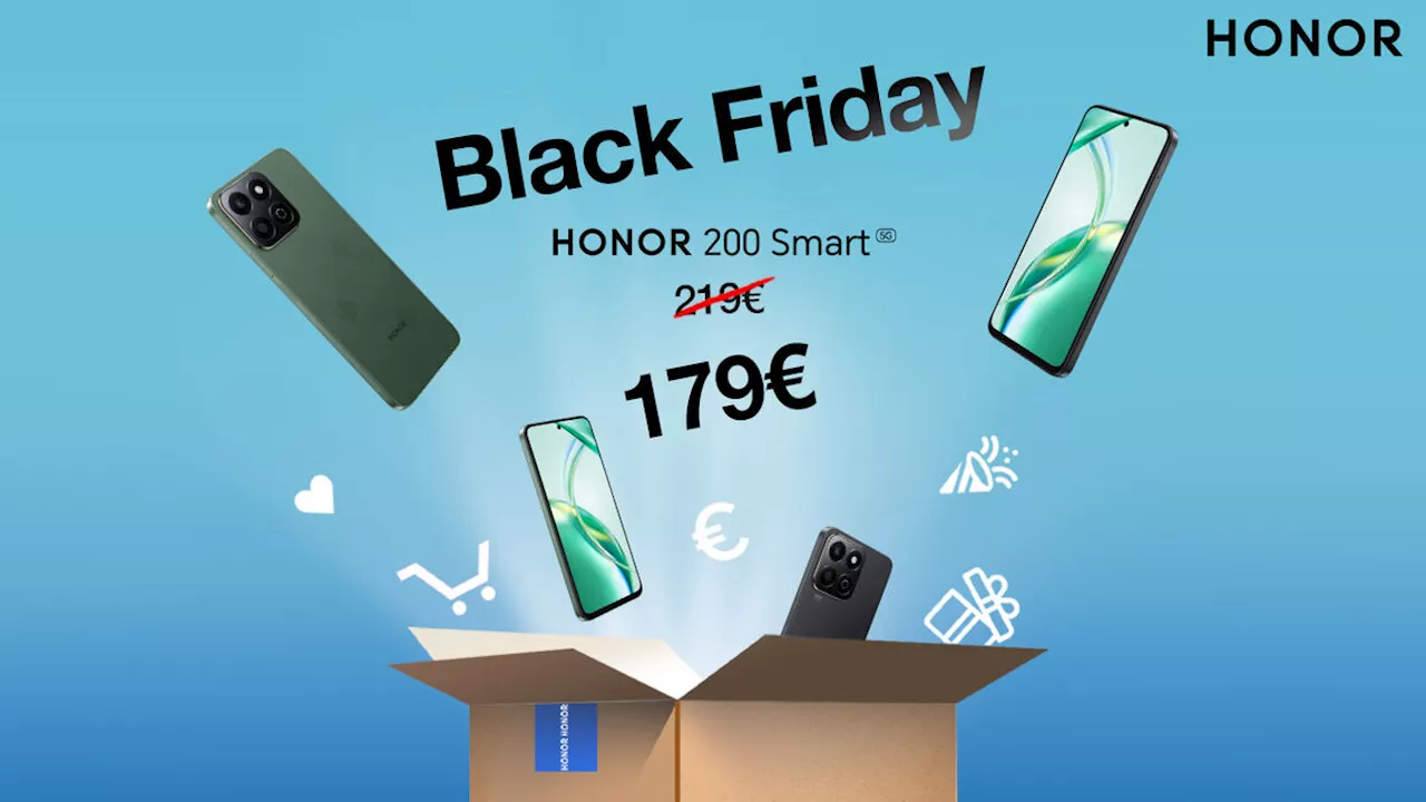 Honor 200 Smartphone 5G: Réduction de 250 Euros Pendant le Black Friday