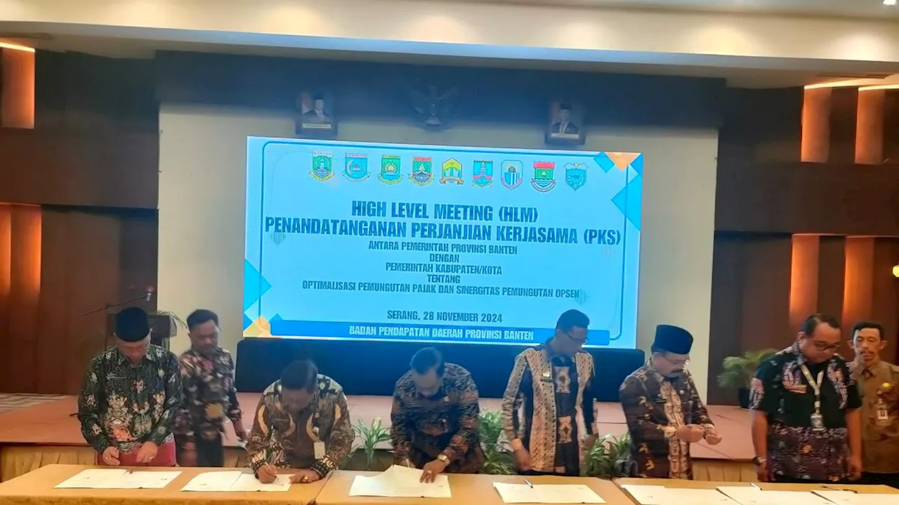 Pemerintah Kota Cilegon Menyambut Penandatanganan PKS Dengan Pemerintah Provinsi Banten