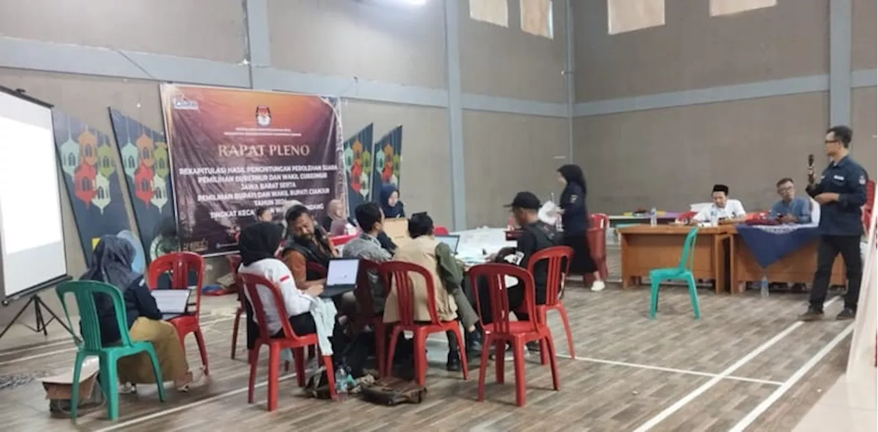 PPK di Cianjur mulai Pleno Rekapitulasi Perolehan Suara Pilkada 2024