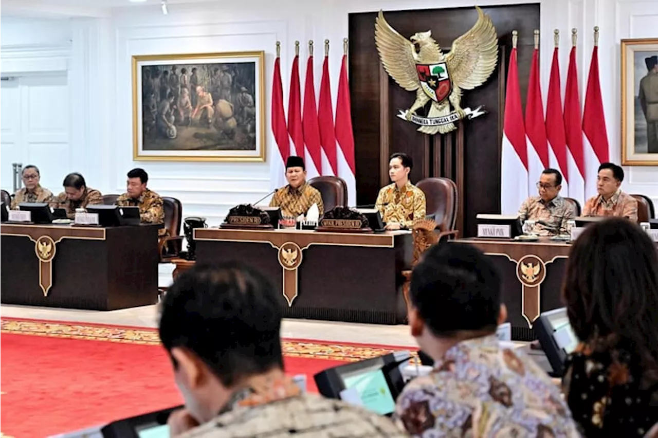 Prabowo Subianto Menyelenggarakan Sidang Kabinet Paripurna Pertama