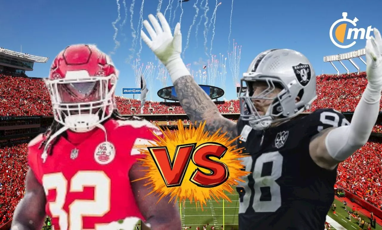 Chiefs vs Raiders EN VIVO; a qué hora y dónde ver HOY partido NFL 2024