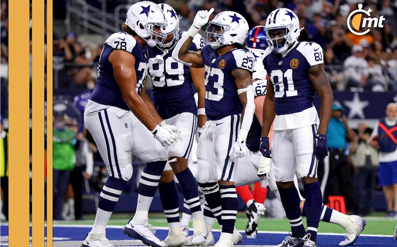 Los Dallas Cowboys rompen racha y vencen a New York Giants en Día de Acción de Gracias