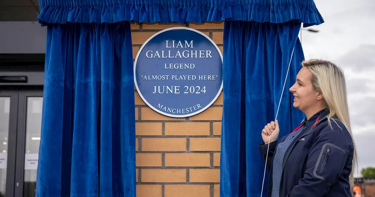 Liam Gallagher blue plaque STOLEN from Lidl supermarket in Manchester