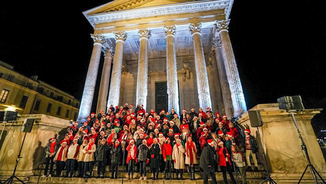 Illuminations de Noël à Nîmes : le maire Jean-Paul Fournier lance officiellement les festivités !