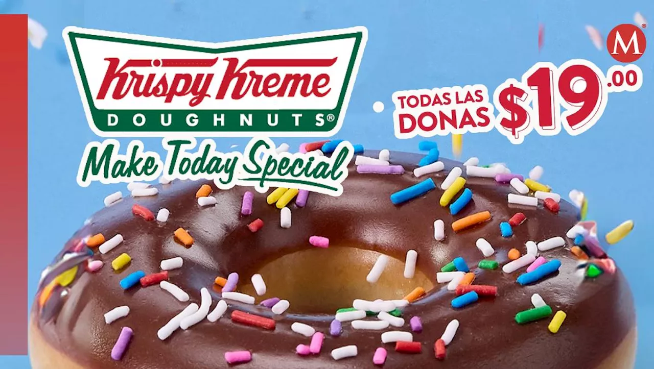 Krispy Kreme vende TODAS sus donas a 19 pesos HOY 29 de noviembre; vigencia y horarios