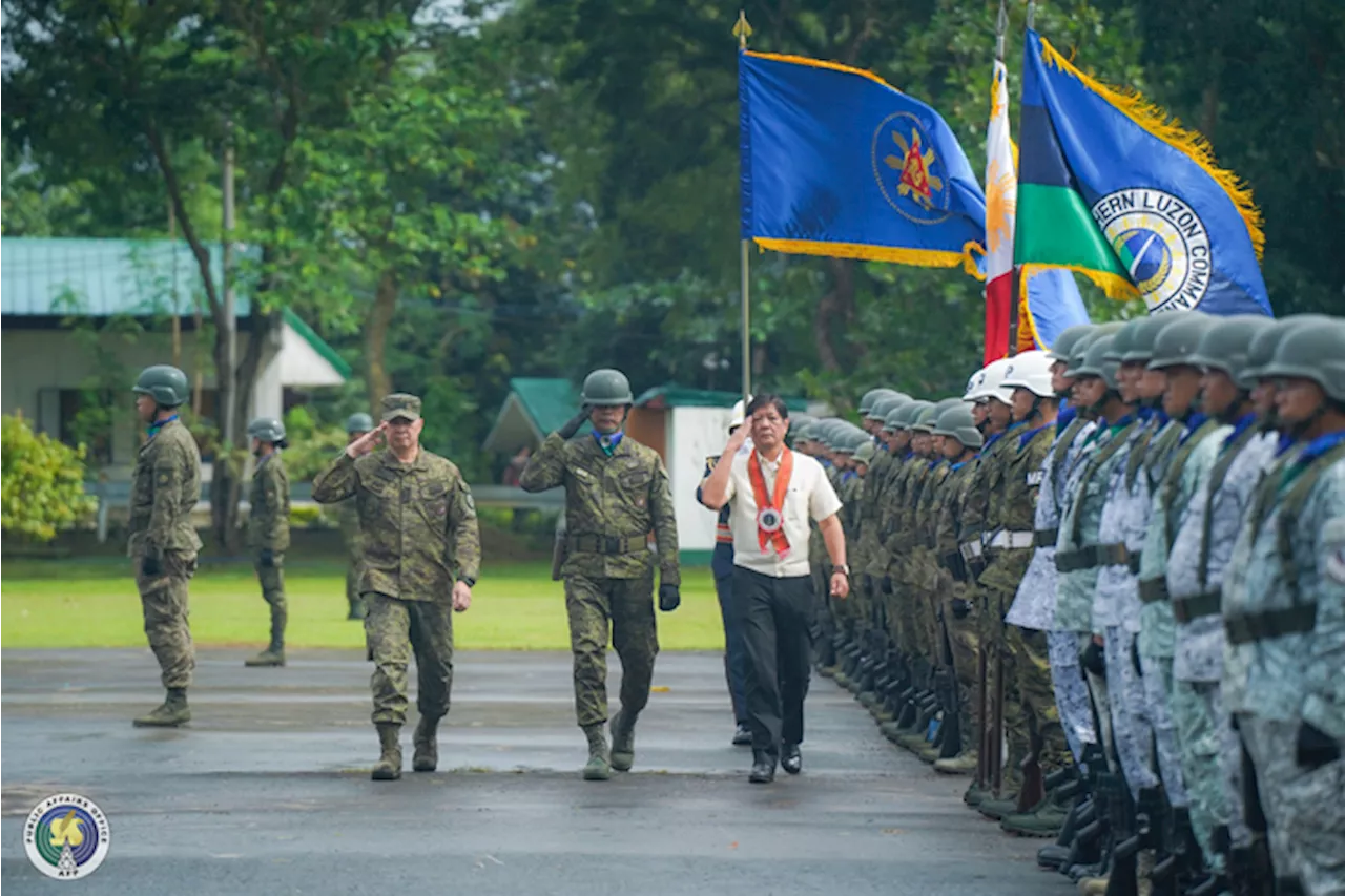 President Marcos Jr. Urges Philippine Troops to Focus on Defense Duties Amid Political Noise