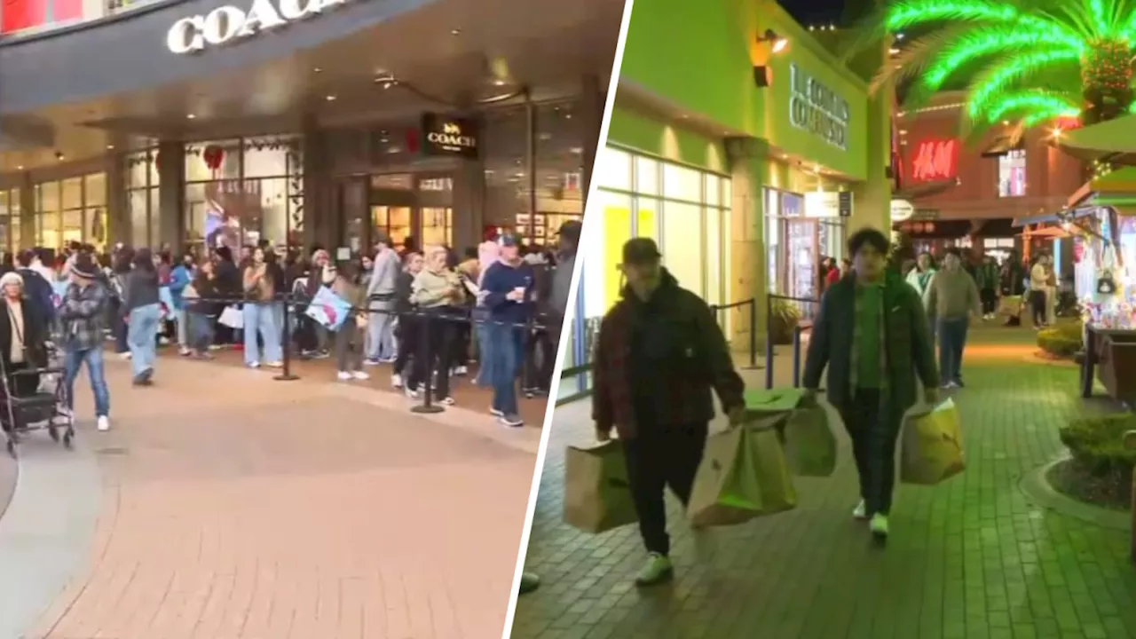 Bleary-eyed Black Friday shoppers seek deals overnight at The Citadel Outlets