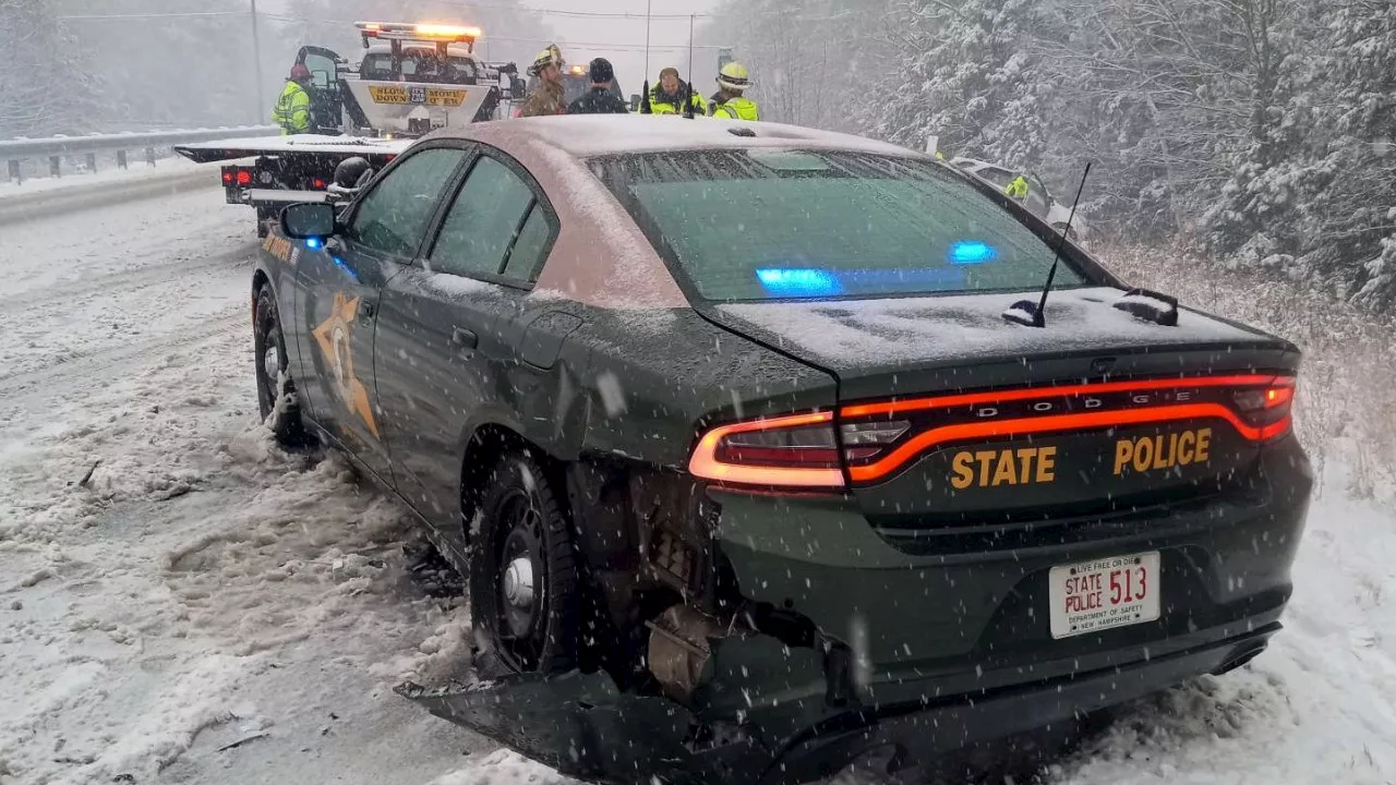 Vermont man arrested after crashing into state trooper