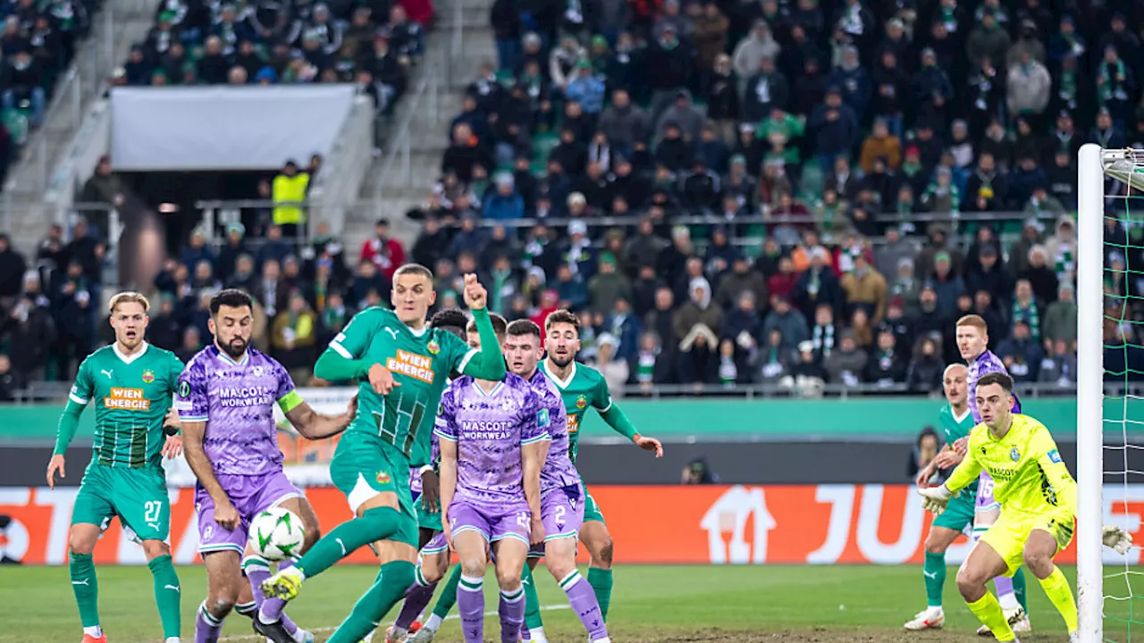 apid in der Fußball-Conference-League unterliegt erstmals und zieht 1:1 mit Shamrock Rovers ab