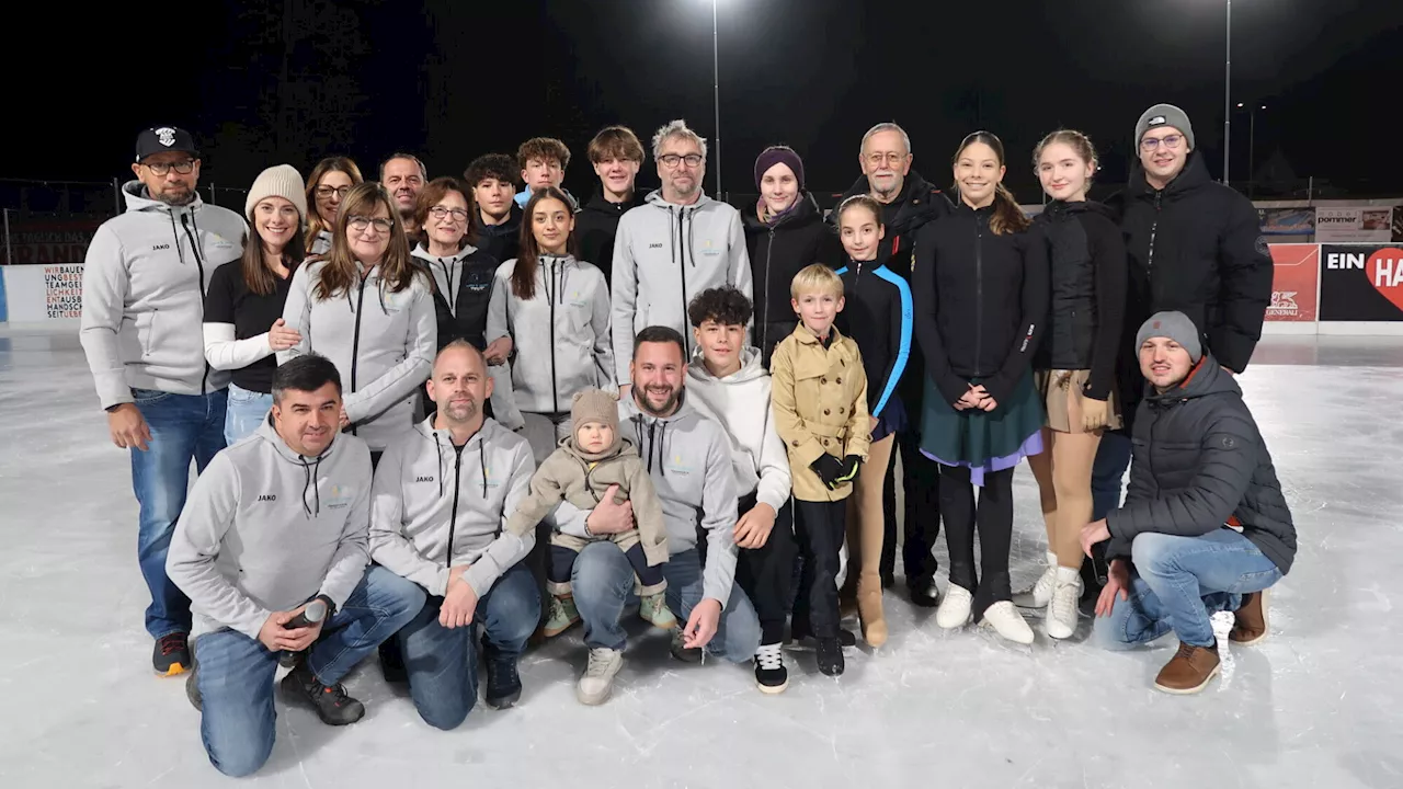 Der Eislaufplatz in Wilhelmsburg wartet bereits auf seine Besucher