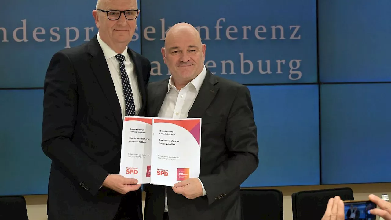 SPD und BSW in Brandenburg nehmen eine weitere Hürde für ihre geplante Koalition