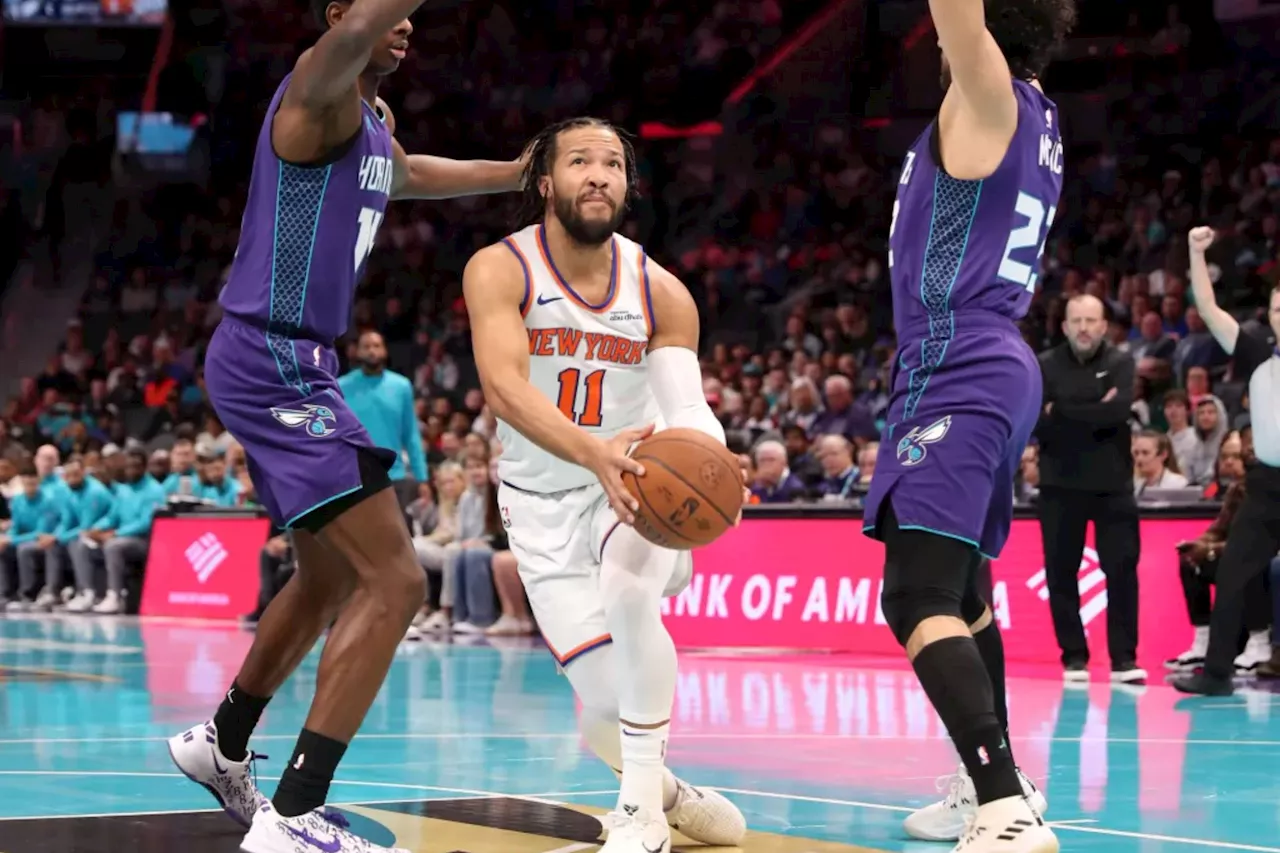 Jalen Brunson's fourth-quarter heroics bail out Knicks against lowly Hornets