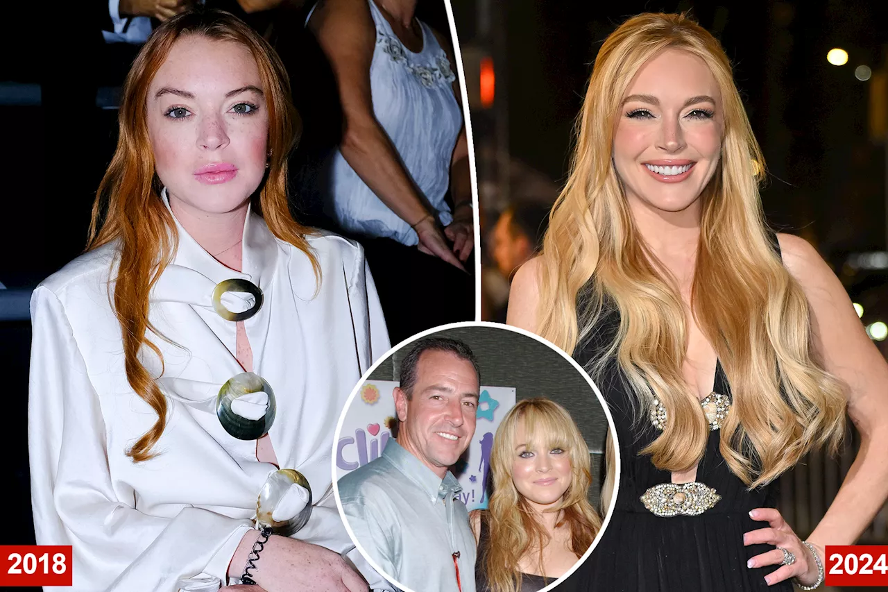  Lindsay Lohan 'never had any plastic surgery,' dad Michael says after speculation over new look