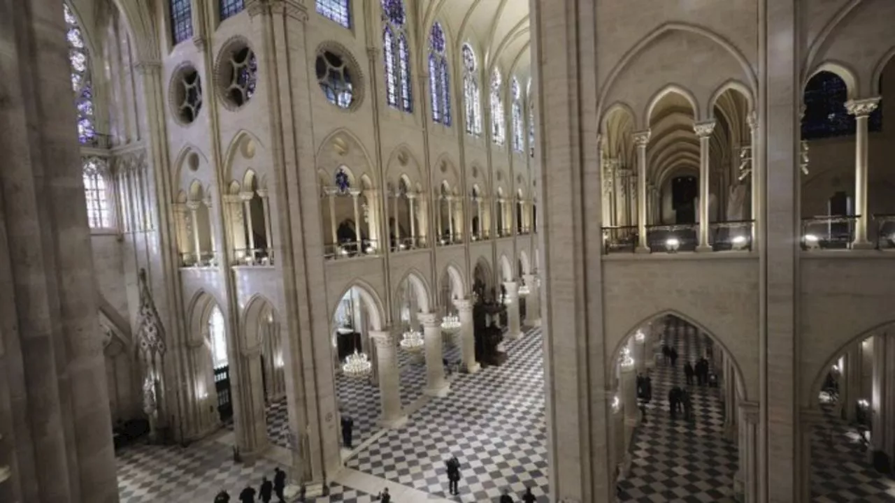 Macron visita Notre Dame cinco años después del devastador incendio que quemó la catedral