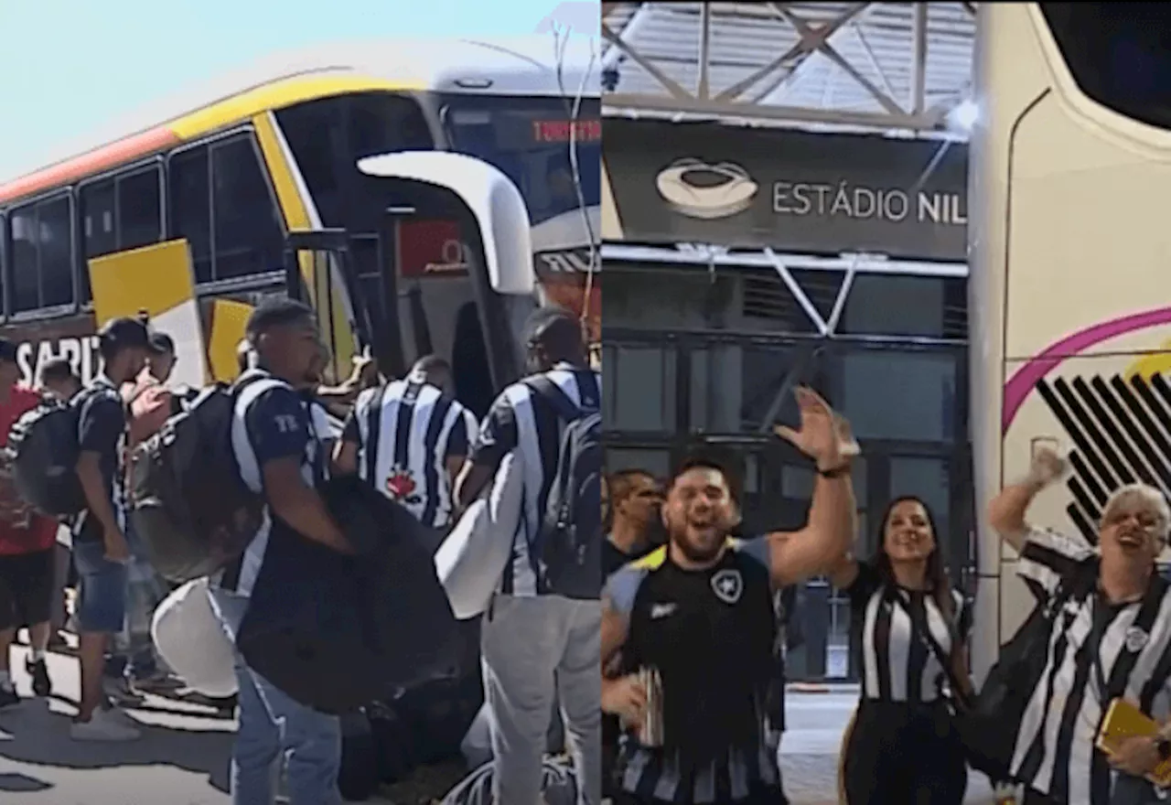 Final da Libertadores: Torcedores de Botafogo e Atlético-MG seguem para Argentina