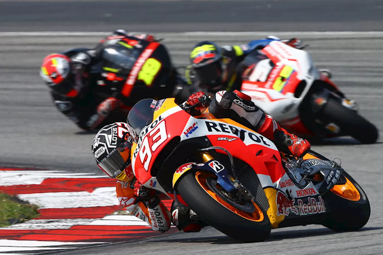 Sepang, 13 Uhr: Márquez führt, Dovizioso 3.