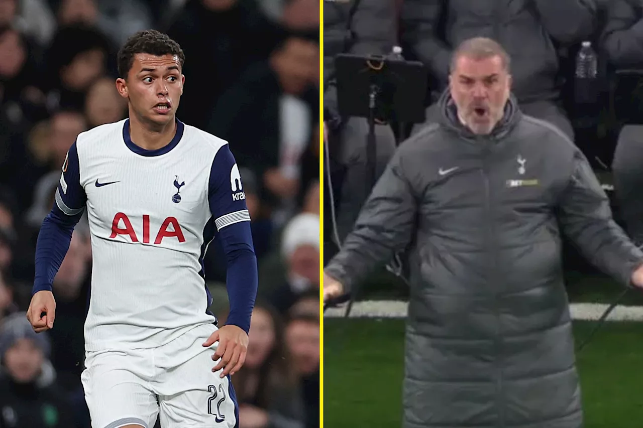 Ange Postecoglou’s touchline outburst at Tottenham player explained as Brennan Johnson lifts lid on h...