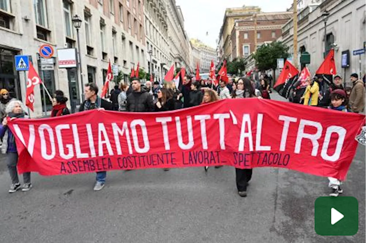 Opposizioni in piazza, maggioranza critica Landini: usa linguaggio fondamentalista