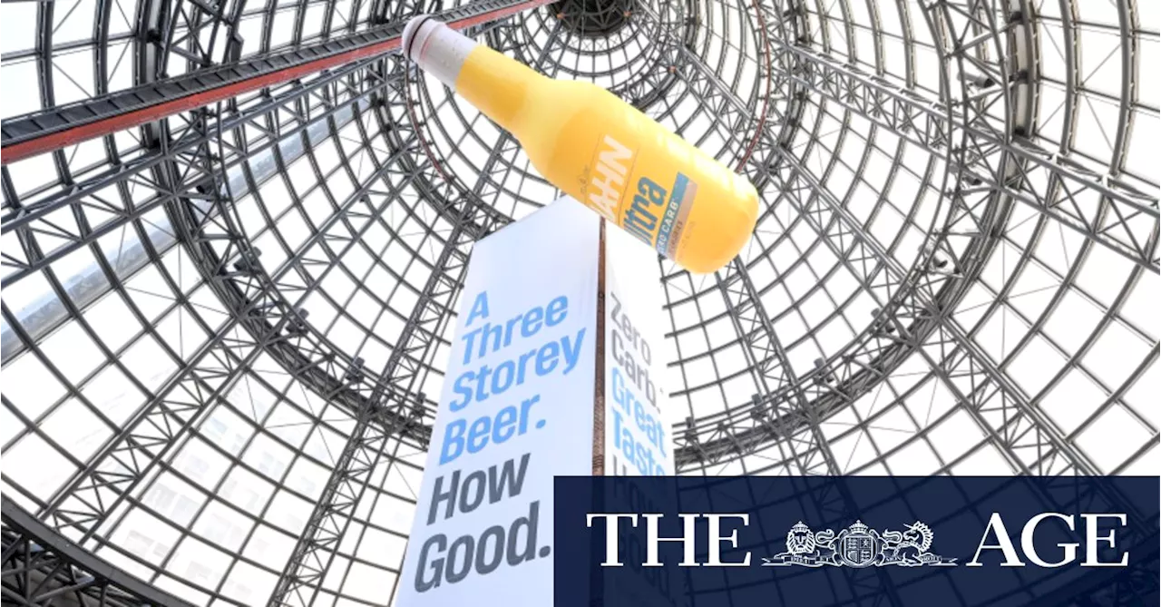 Melbourne's Shot Tower Wrapped in Controversial Beer Ads