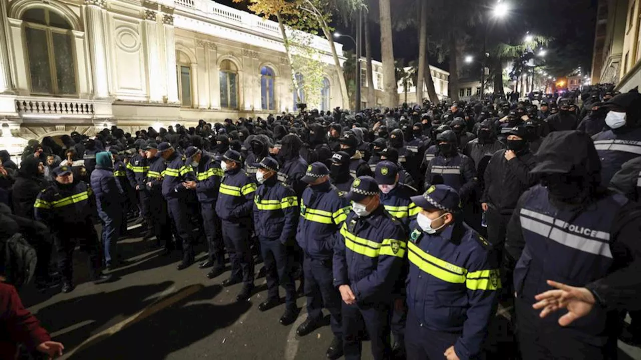 Georgian Riot Police Deploy Tear Gas and Water Cannons Against EU Accession Protests